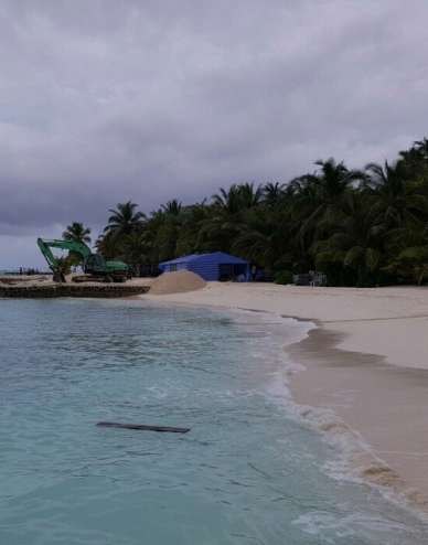 Dhiggiri Water Villa Site Preparation